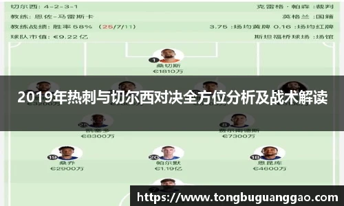 2019年热刺与切尔西对决全方位分析及战术解读