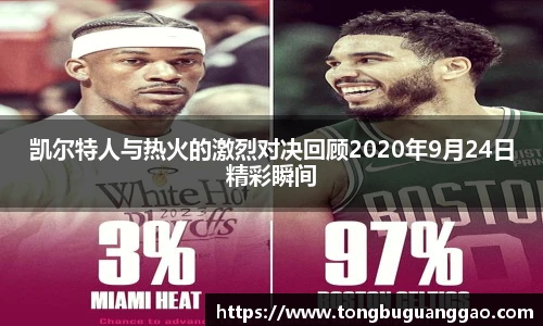 凯尔特人与热火的激烈对决回顾2020年9月24日精彩瞬间